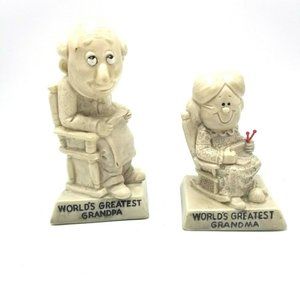 Vintage Wallace Berrie Grandma Grandpa Figurines